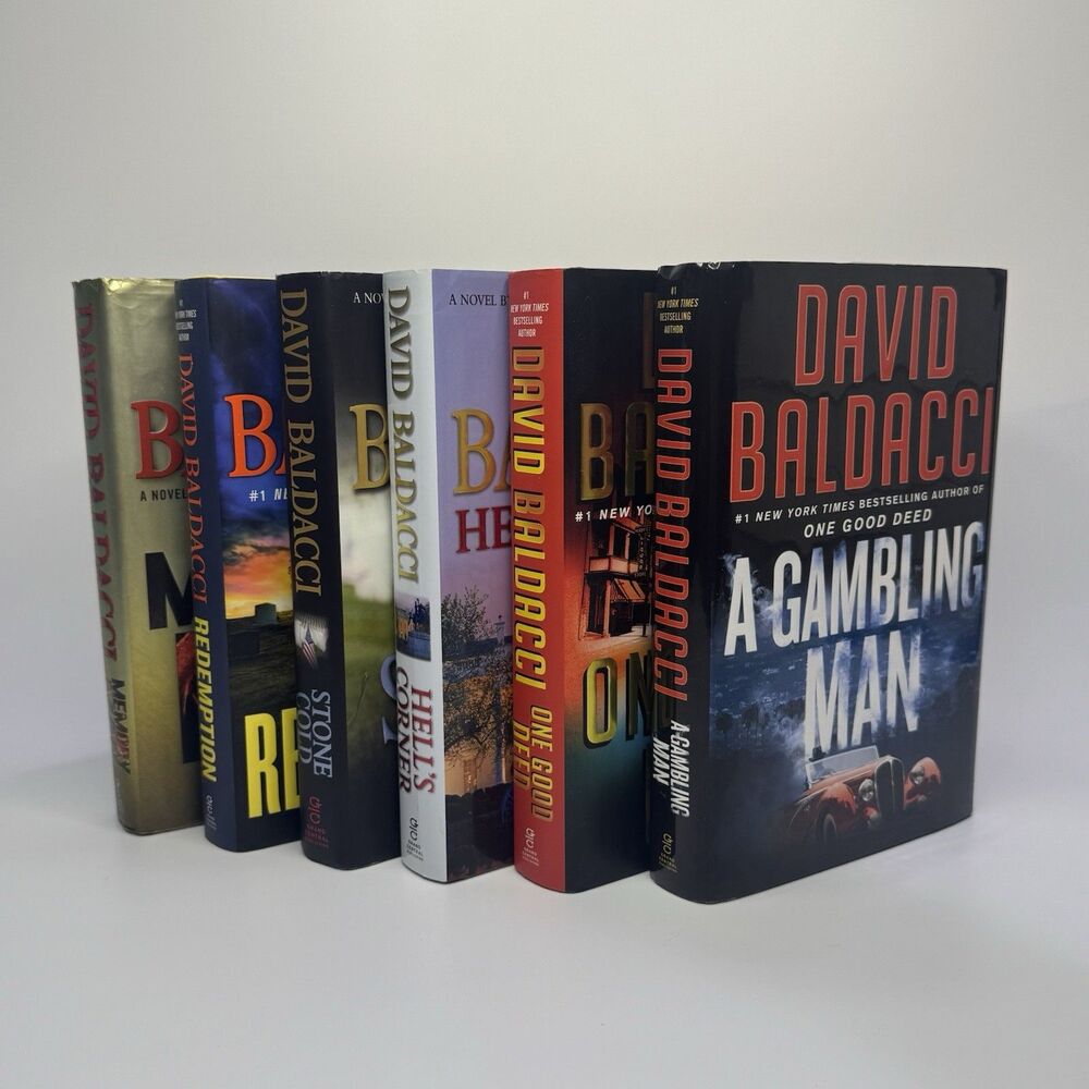 David Baldacci 6 First Edition HB Book Lot Redemption Memory Man Hell's Corner